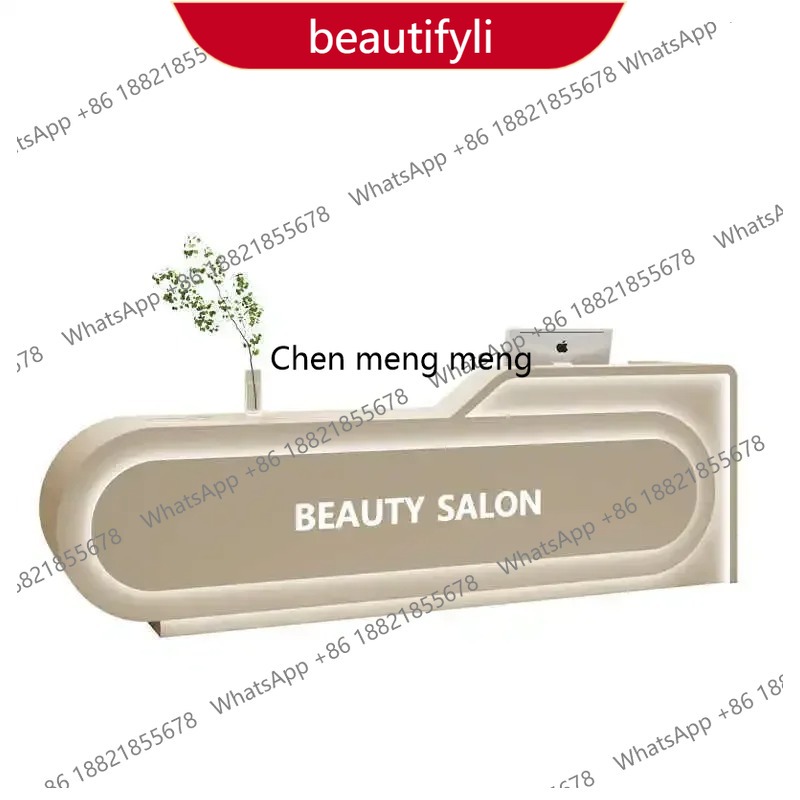 Beauty Makeup Institute - 01A ホームメイクアップデスク チェックアウトカウンター 美容師受付カウンター 店舗用説教壇 教会用レジ台