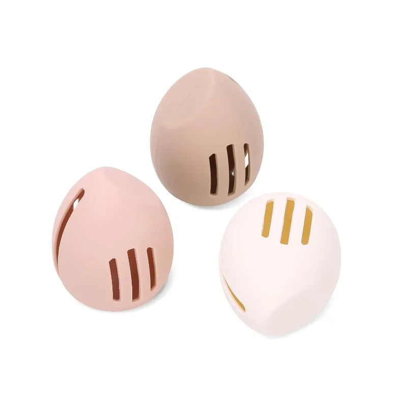 Beauty Makeup Egg - 美容卵用シリコン収納バッグ,通気性と防塵性,メイクアップスポンジボックス,パウダーパフ,美容ツールアクセサリー,新品