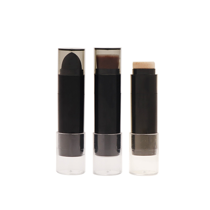 Beauty Makeup Youtube - 50個入り 空の12g丸型チューブ スポンジ付き両頭ファンデーションメイクブラシチューブ パウダーブラッシャースティックホルダー 美容ツール用
