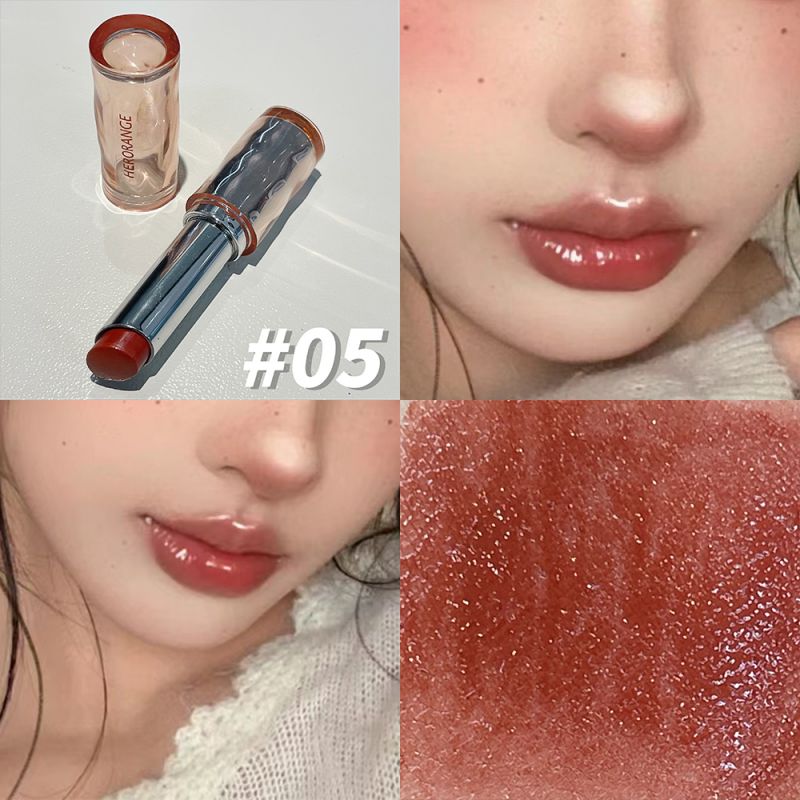 Beauty Makeup Website - HERORANGE 繊細で美しい、ミラーライトリップスティック、ライトメイクアップ、リップグロス、色褪せない保湿力が持続