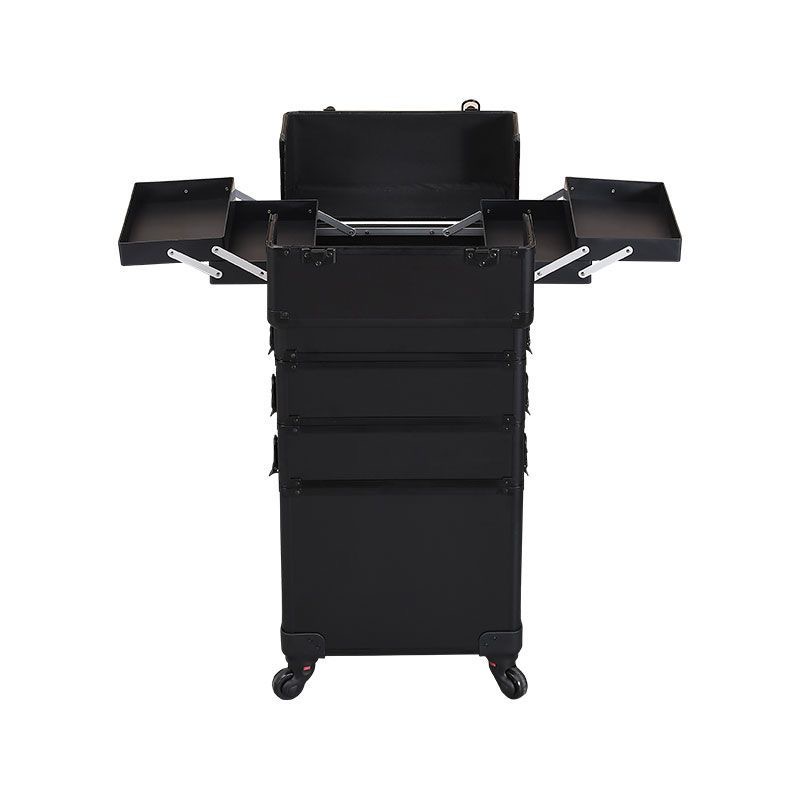 Beauty Makeup Trolley - プロ仕様2/3/4層トロリーメイクアップスーツケース、ポータブルコスメティックトロリーラゲージボックス、ネイルタトゥー刺繍ビューティーツールボックス