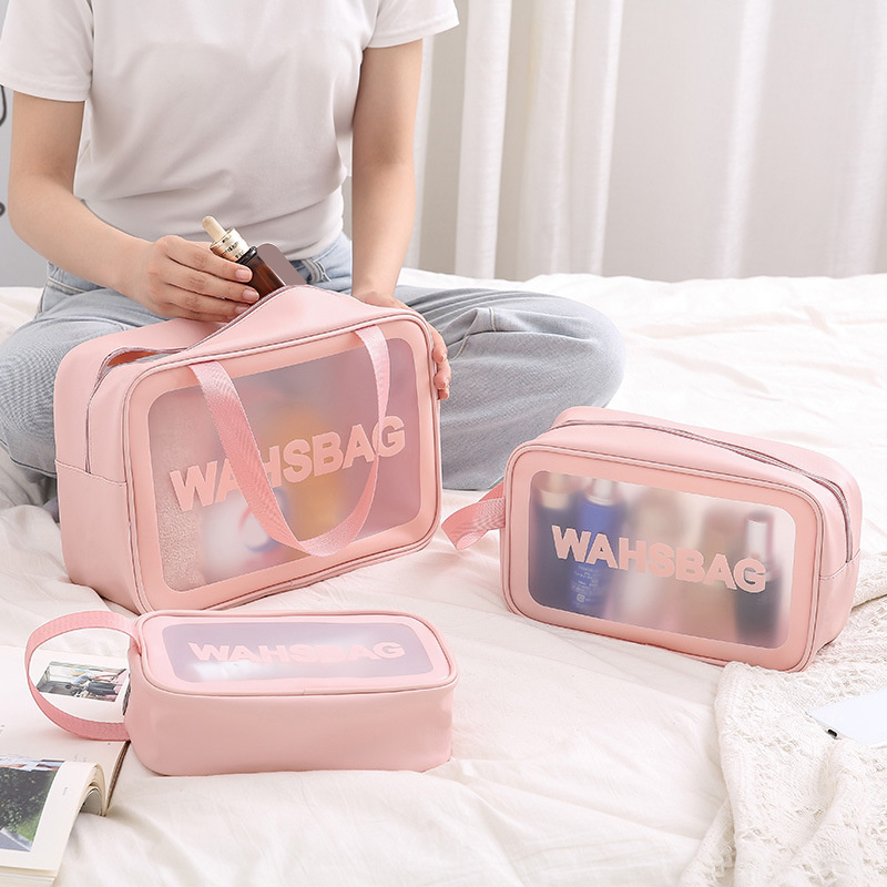 Beauty Makeup Case - ポータブルトラベルウォッシュバッグ女性透明防水化粧収納ポーチ大容量化粧品オーガナイザー美容女性ケース