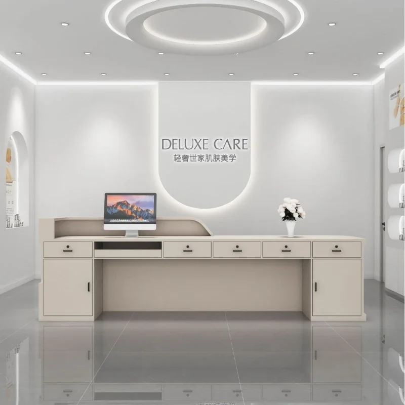 Beauty Makeup Institute - 化粧台 モダン美容研究所 教会コーナー用説教壇 受付カウンター 美容室受付 サロンレジカウンター