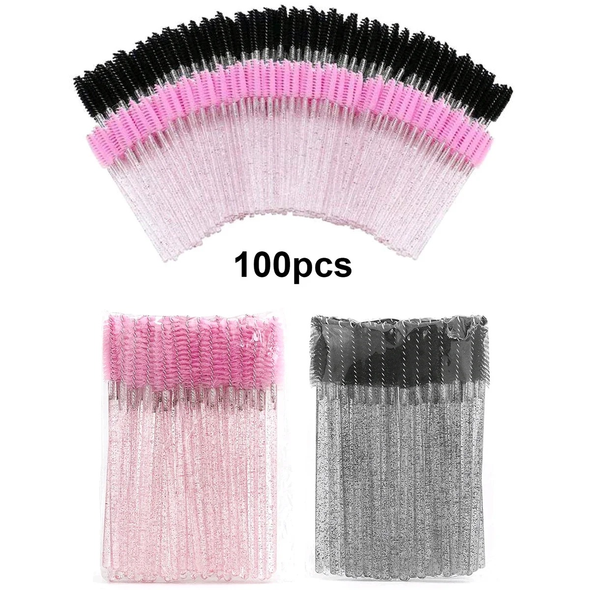 Beauty Makeup Brands - 卸売 100 個マスカラ Spoolies 使い捨てまつげ &