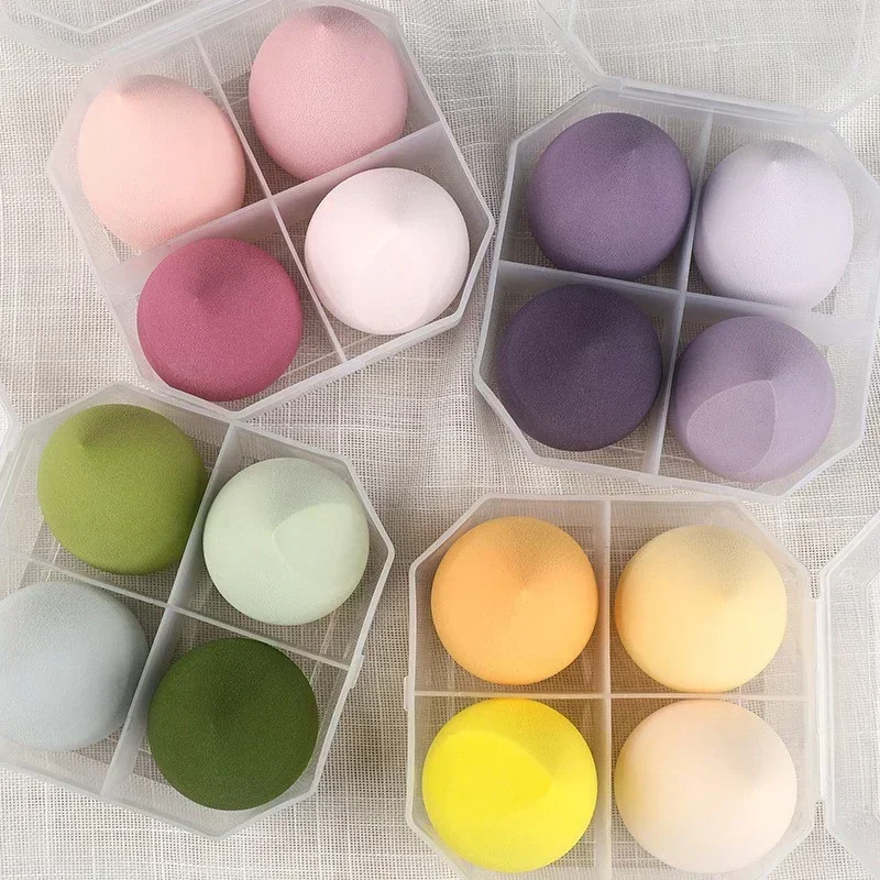 Beauty Blender In Makeup - ブレンダービューティーツールメイクアップアクセサリースポンジビューティーエッグ4個入り化粧パフパウダーファンデーションスポンジメイクアップパフ女性用