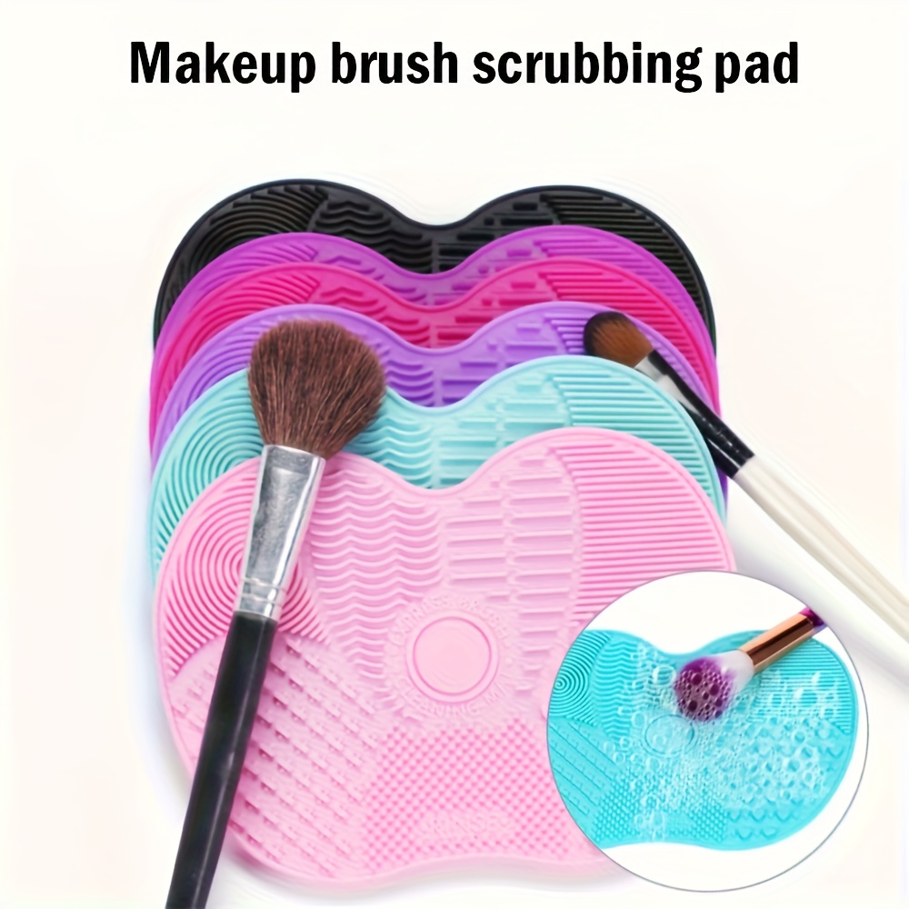 シリコン製のリンゴ型メイクブラシクリーニングマット、吸盤付き - Beauty Makeup Brands のレビューと価格