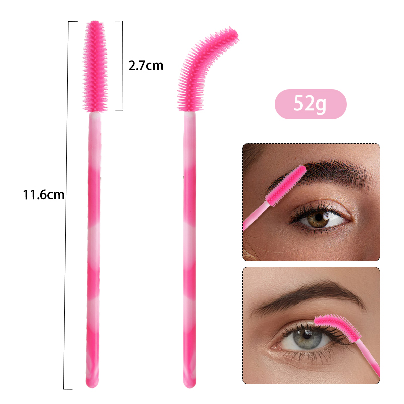 50/100 個使い捨てシリコーンまつげブラシカラーアイラッ - Beauty Makeup Brands のレビューと価格