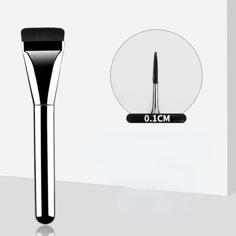 1Pc 超薄型ファンデーションブラシ軽量薄型顔輪郭ブラシフラ - Beauty Queen Makeup のレビューと価格