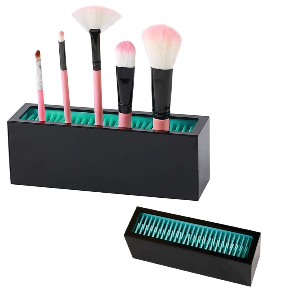 クリエイティブなメイクブラシホルダー コンパクトな滑り止めペ - Beauty Makeup Case のレビューと価格