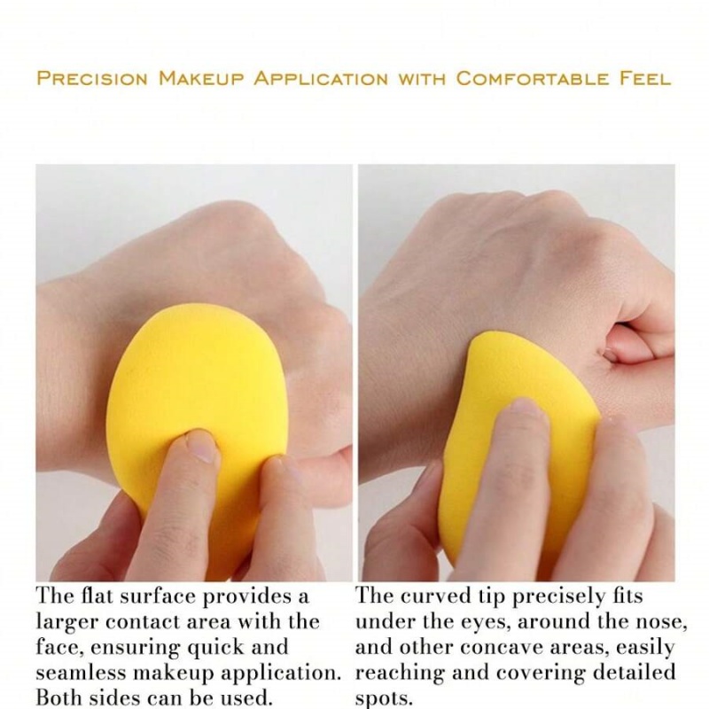 12/2 個マンゴー形状ソフトメイクスポンジ顔美容化粧品パウ - Beauty Blender In Makeup のレビューと価格