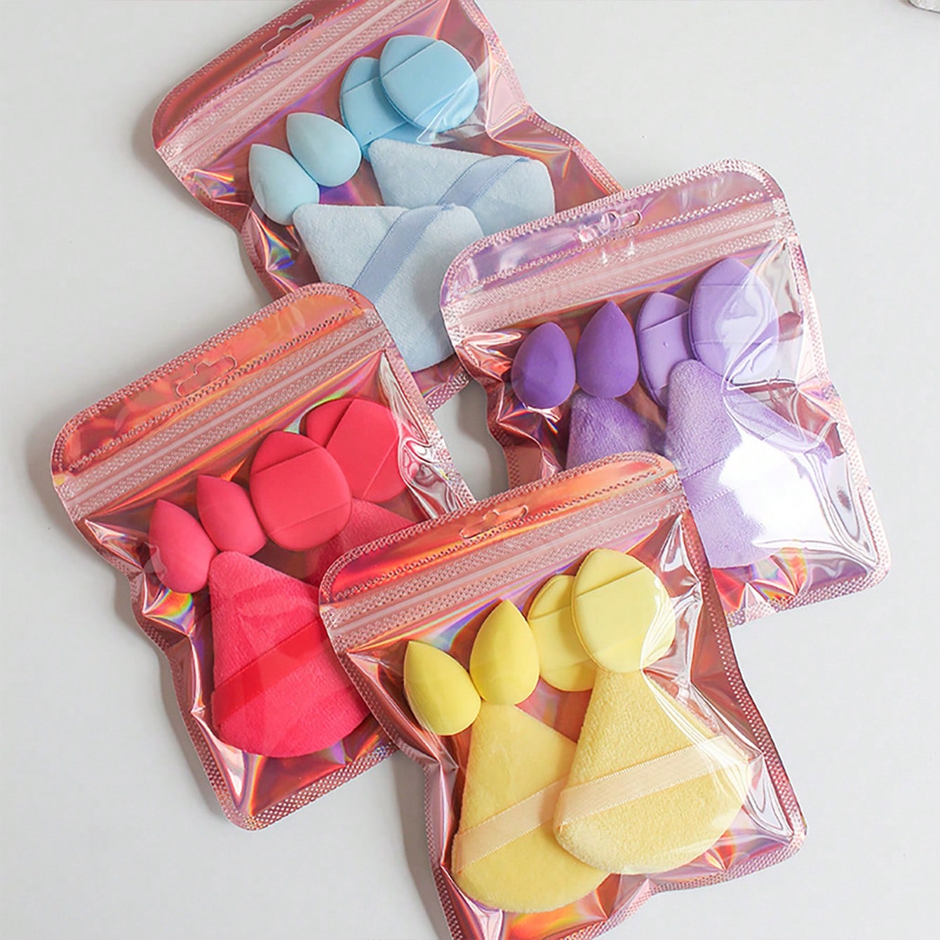 6個入りレーザーバッグ三角パウダーパフ、ビューティーエッグセ - Beauty Makeup Egg のレビューと価格