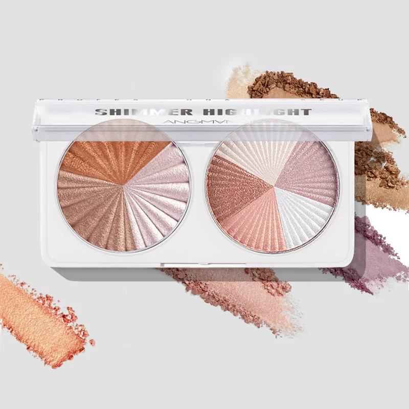 3D シマー デュアル パン ハイライター パウダー パレッ - Highlighter Bronzer Palette のレビューと価格