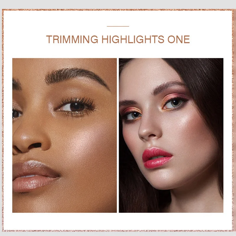 3D シマー デュアル パン ハイライター パウダー パレッ - Highlighter Bronzer Palette のレビューと価格