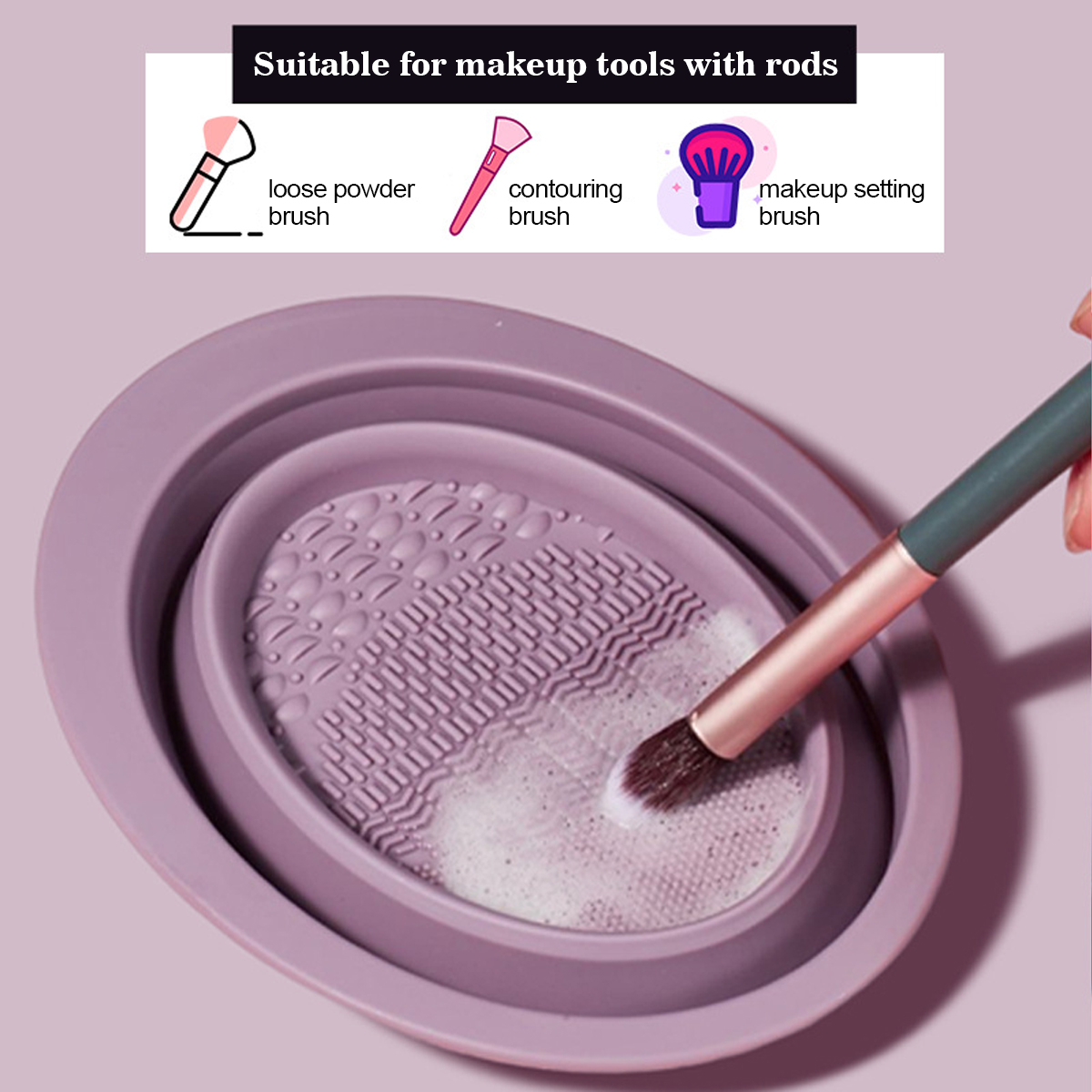 シリコーンメイクブラシクリーニングボウル美容化粧ブラシクリー - Beauty Makeup Brands のレビューと価格