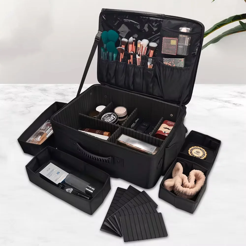 プロ用理髪トロリーケース 大型収納ビューティーボックス キャ - Beauty Makeup Trolley のレビューと価格