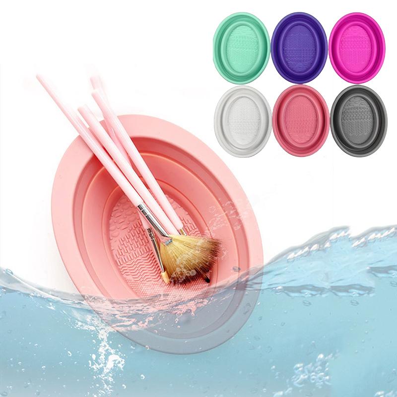 ソフトシリコーン化粧ブラシクリーナー折りたたみパウダーパフク - Beauty Makeup Brands のレビューと価格