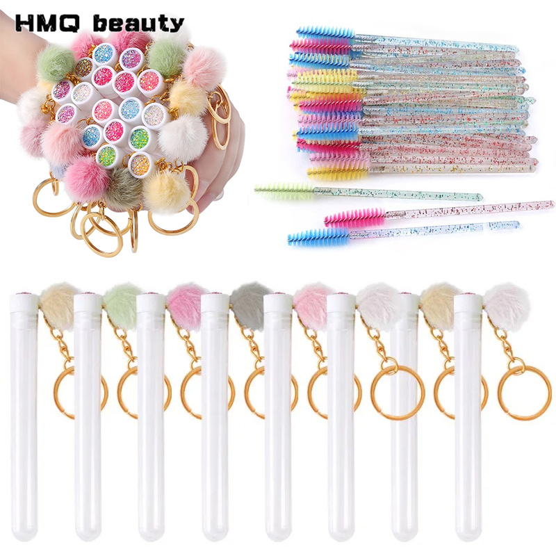 50/5 個ゴールドキーホルダーチューブまつげブラシクリスタ - Beauty Makeup Youtube のレビューと価格