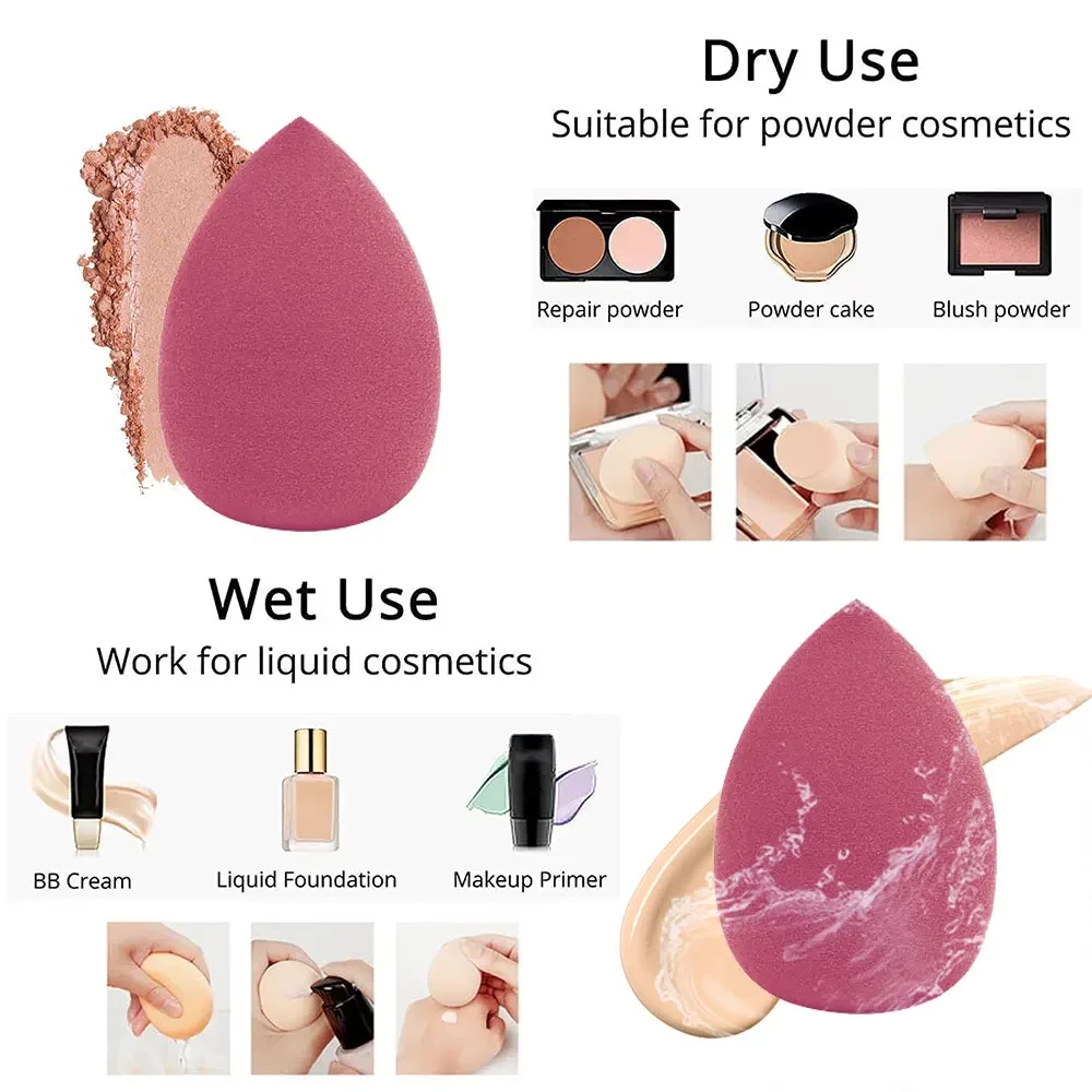 4 個美容スポンジツールメイクアップパフパウダーファンデーシ - Beauty Blender In Makeup のレビューと価格