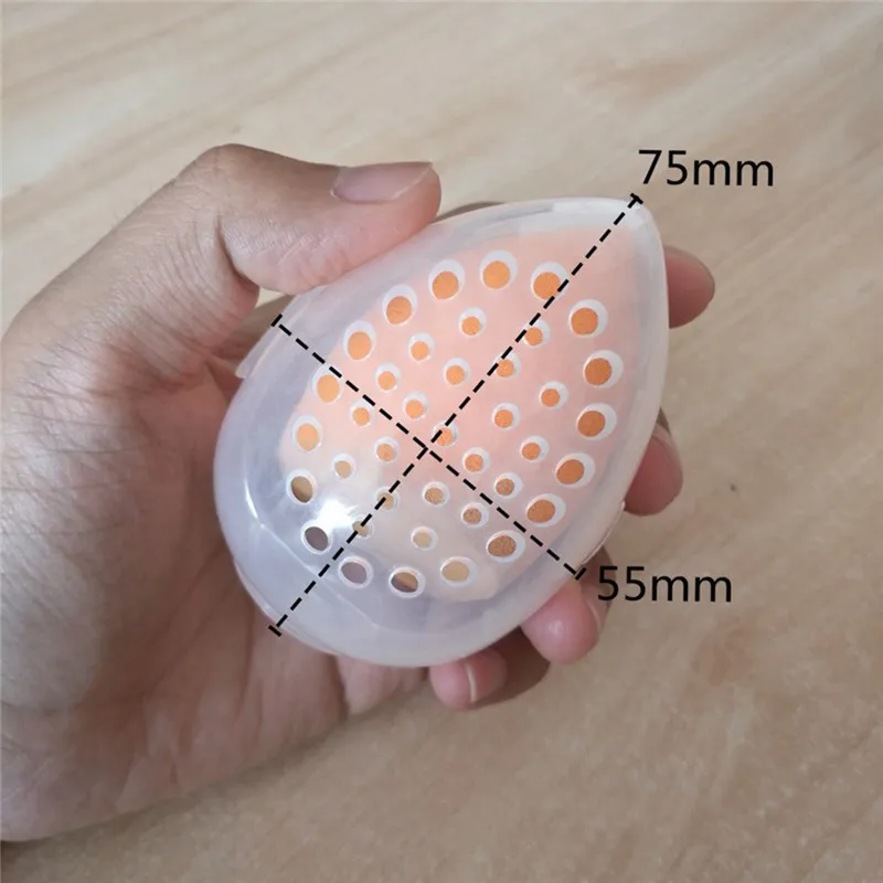 プラスチック製の空の収納ボックス,スポンジ,化粧品のパフを整 - Beauty Makeup Egg のレビューと価格