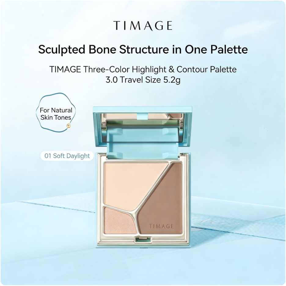 TIMAGE トラベルサイズ マスターマット ハイライターパ - Highlighter Bronzer Palette のレビューと価格
