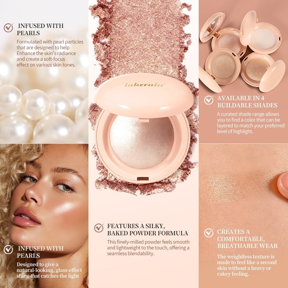 長持ちするフェイスハイライターパウダー、グリッター、瞬時にシ - Highlighter Bronzer Palette のレビューと価格