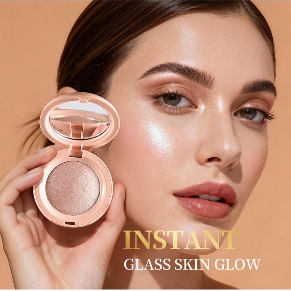 長持ちするフェイスハイライターパウダー、グリッター、瞬時にシ - Highlighter Bronzer Palette のレビューと価格
