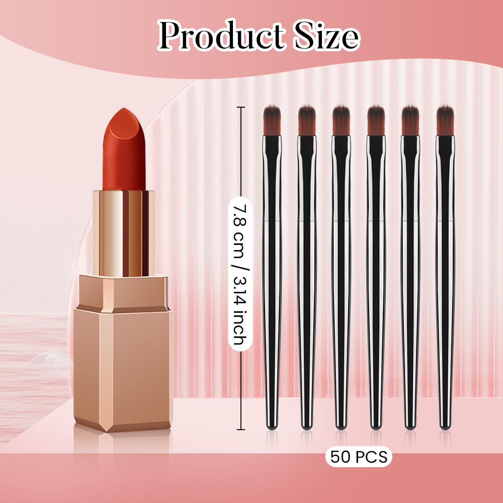 50/100 個使い捨てリップブラシセット口紅グロスワンドア - Beauty Makeup Brands のレビューと価格