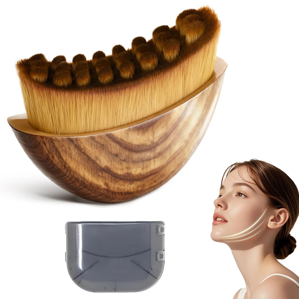 1 個入りリンパコンターフェイスブラシ、収納ボックス付き、顔 - Beauty Queen Makeup のレビューと価格