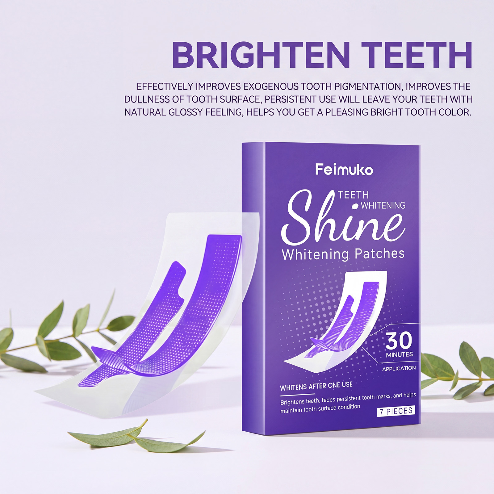 30分で歯を白くするストリップ、明るい笑顔へ、頑固な汚れ除去 - Teeth Whitening Strips のレビューと価格