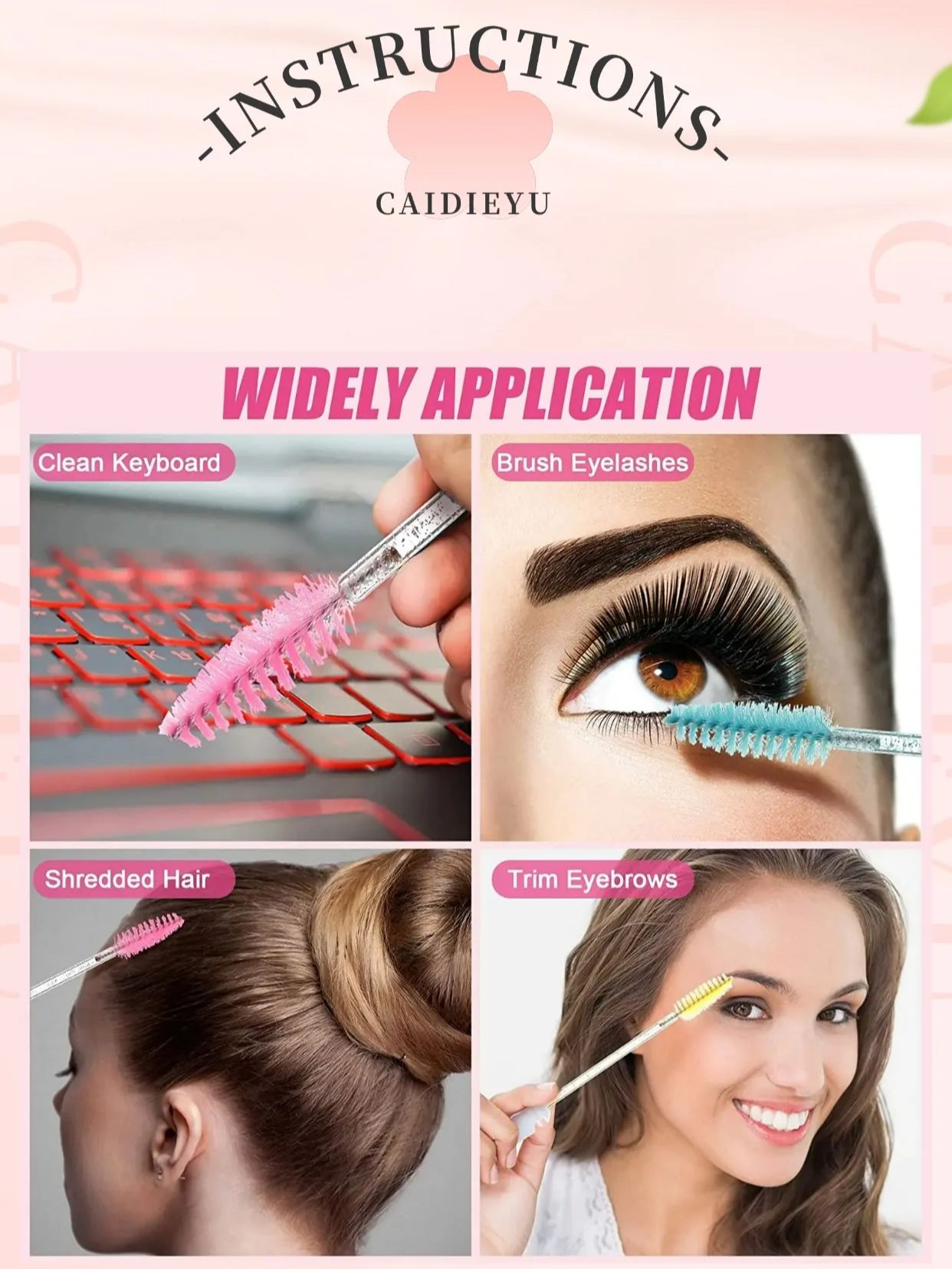 バレンタインデー漫画チューブまつげブラシ女性の美容メイクまつ - Beauty Makeup Youtube のレビューと価格