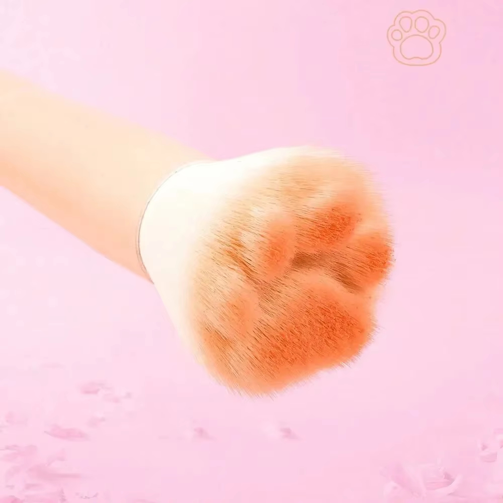 1個入り猫の足型チークブラシ、収納ボックス付き、柔らかい毛先 - Beauty Queen Makeup のレビューと価格