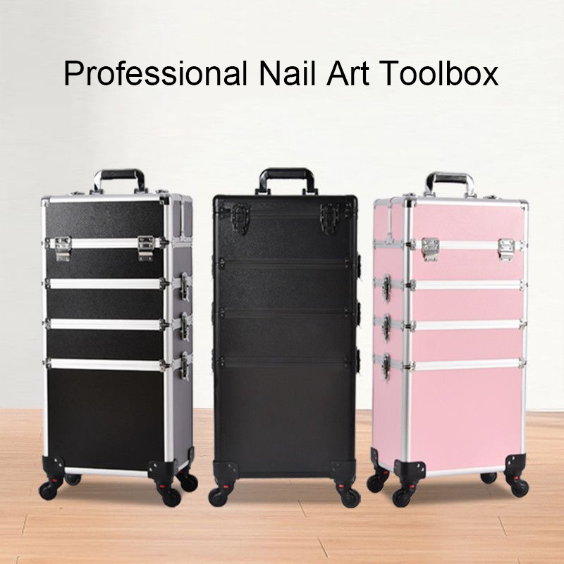 プロ仕様2/3/4層トロリーメイクアップスーツケース、ポータ - Beauty Makeup Trolley のレビューと価格