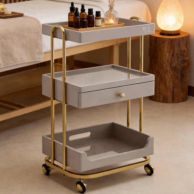 プロ用美容サロンカート（引き出し付き）、スパ、タトゥー、ネイ - Beauty Makeup Trolley のレビューと価格
