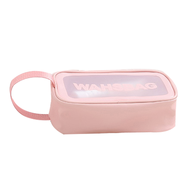 ポータブルトラベルウォッシュバッグ女性透明防水化粧収納ポーチ - Beauty Makeup Case のレビューと価格