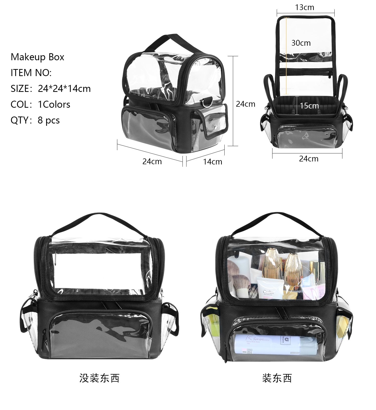 メイクブラシホルダーバックパックメイクアップアーティストトラ - Beauty Makeup Case のレビューと価格