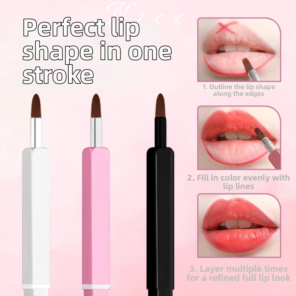 美容ツールアルミチューブ格納式リップブラシリップライナー伸縮 - Beauty Makeup Pic のレビューと価格
