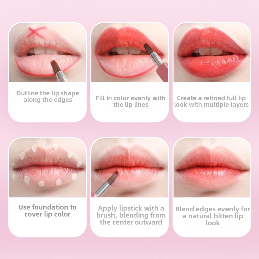 美容ツールアルミチューブ格納式リップブラシリップライナー伸縮 - Beauty Makeup Pic のレビューと価格