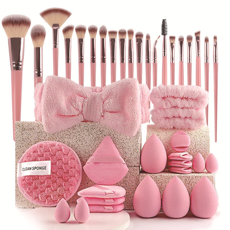 40個入り美容メイクツールコンボセット洗顔メイクパフフルセッ - Beauty Queen Makeup のレビューと価格