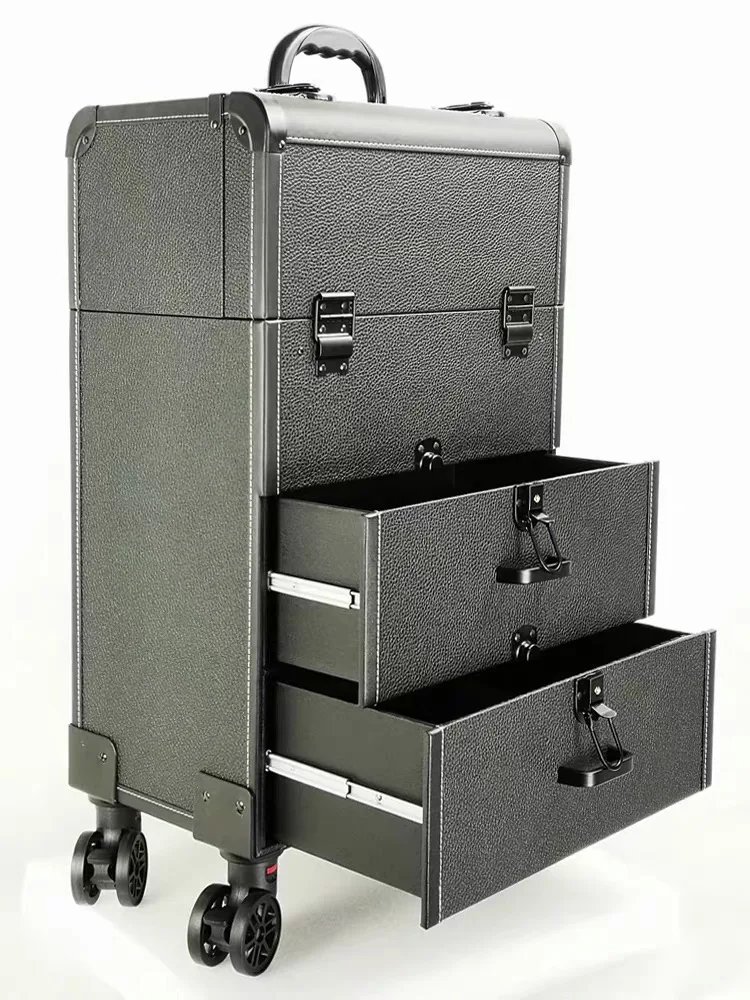 新しいトロリー化粧品バッグ、ローリングラゲッジメイクアップツ - Beauty Makeup Trolley のレビューと価格