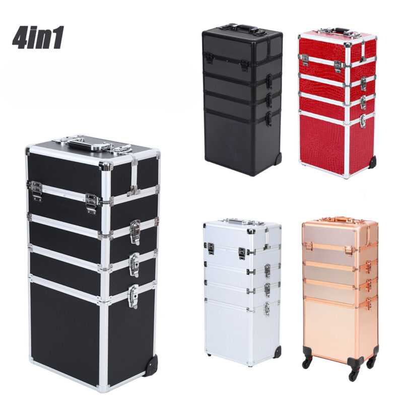 -4 1 トロリーメイクアップケース理髪化粧台美容化粧品ボッ - Beauty Makeup Trolley のレビューと価格