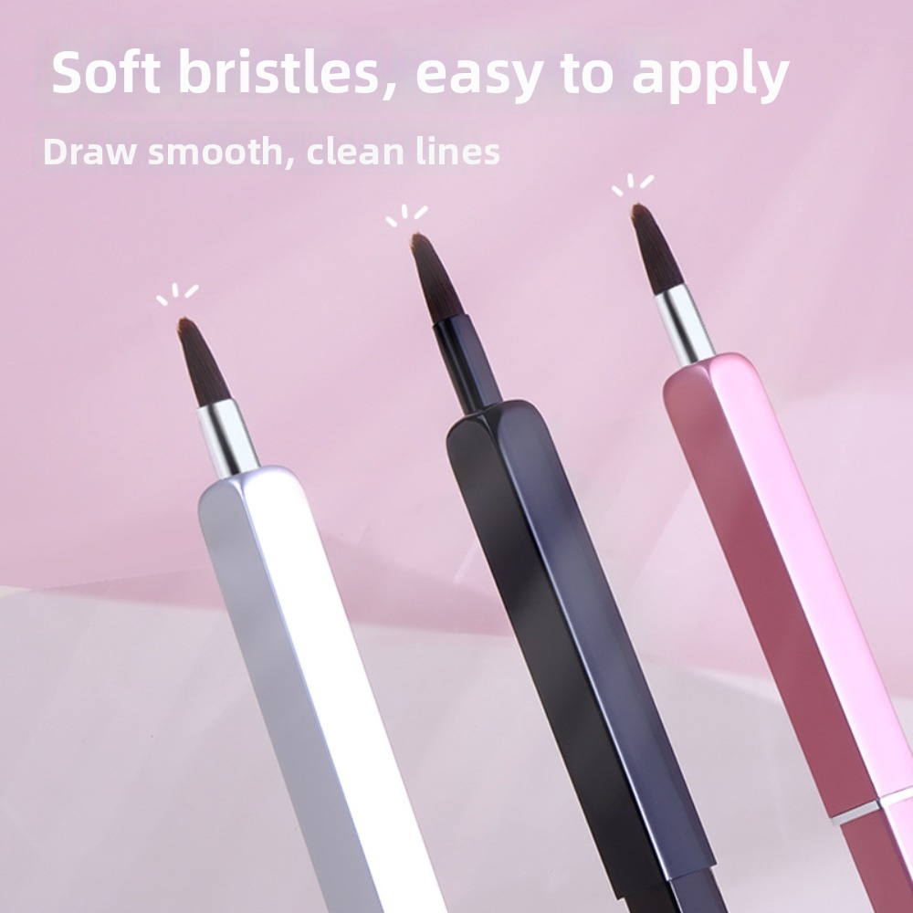 美容ツールアルミチューブ格納式リップブラシリップライナー伸縮 - Beauty Makeup Pic のレビューと価格