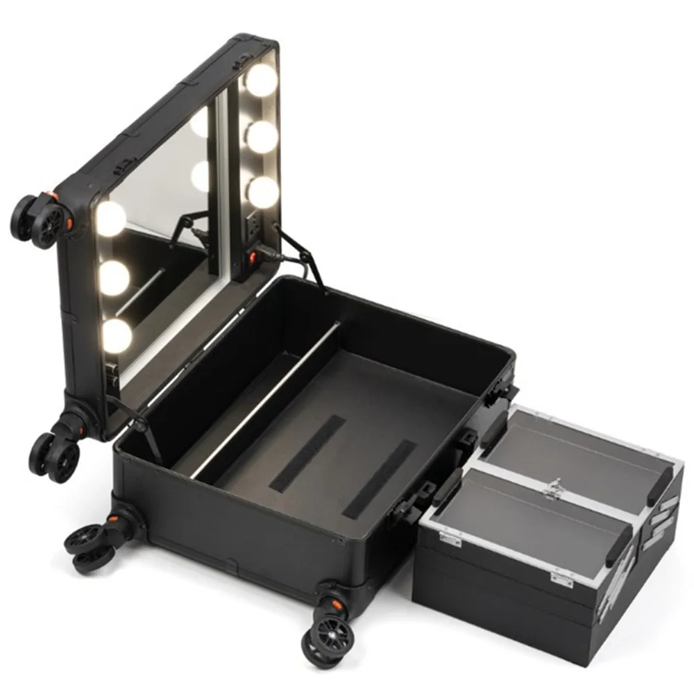 アルミフレームプロ仕様ローリングスタジオメイクアップアーティ - Beauty Makeup Trolley のレビューと価格
