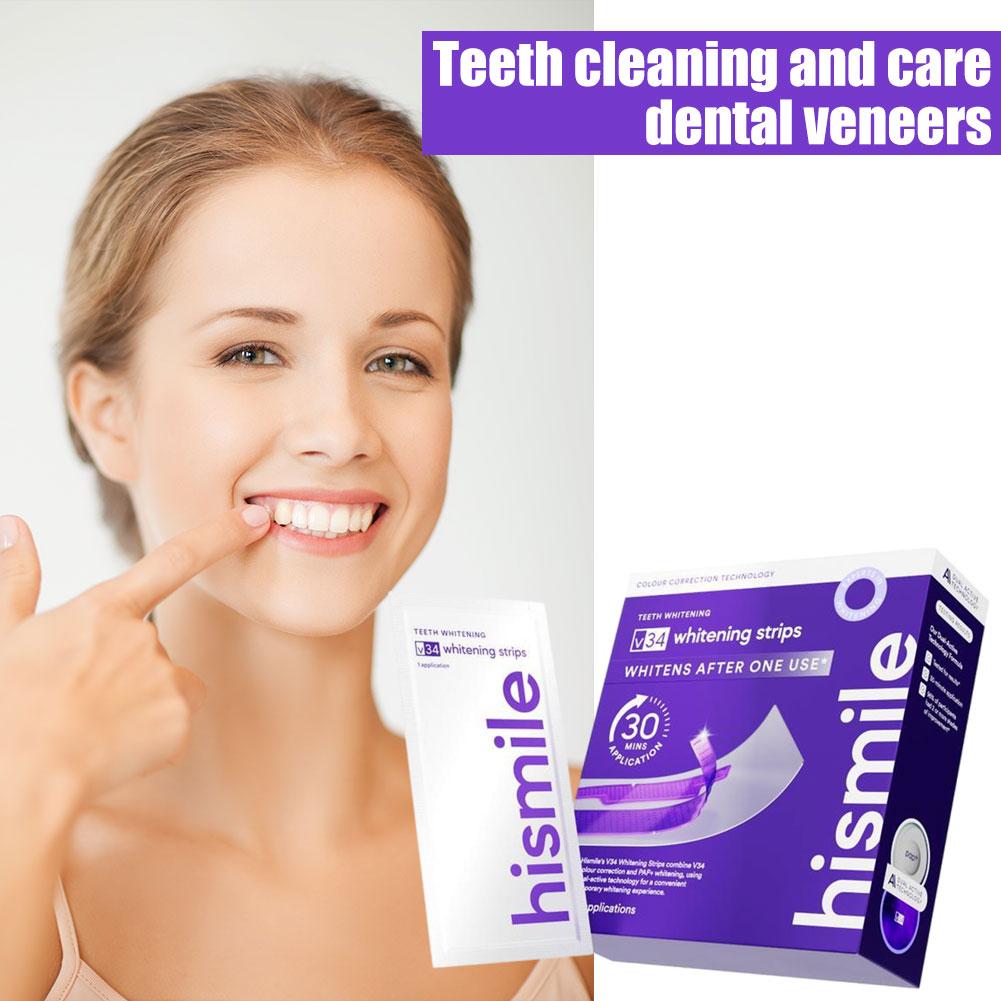 パープル歯のホワイトニングストリップ 歯の汚れ治療 歯のホワ - Teeth Whitening Strips のレビューと価格