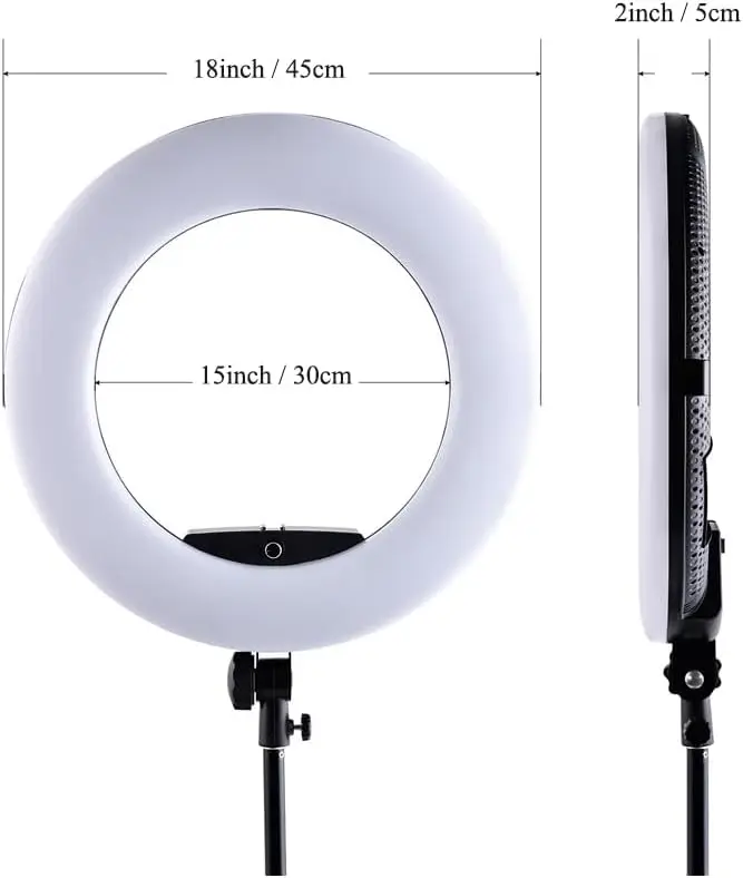 FD480 リングランプ 18インチ LEDリングライト ス - Beauty Makeup Youtube のレビューと価格